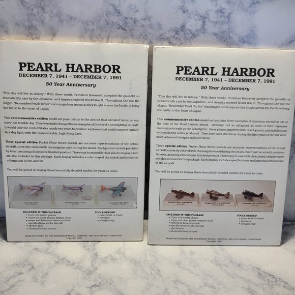 50th Anniversary Pearl Harbor Paper Airplane Model Kits - Picture 3 of 13